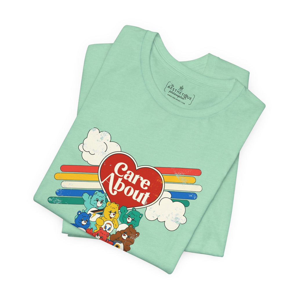 Care About Disability Rights - Retro 80s Vibe - Unisex Jersey Short Sleeve Tee