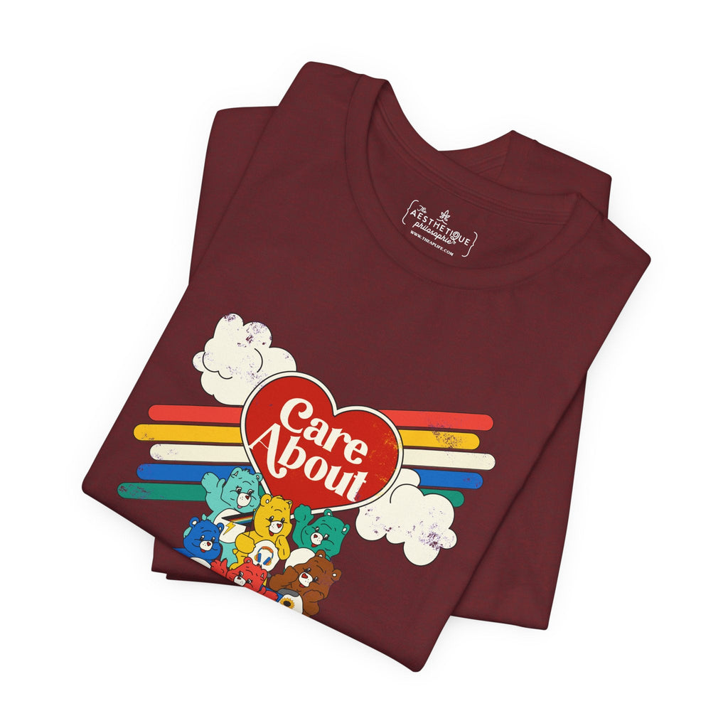 Care About Disability Rights - Retro 80s Vibe - Unisex Jersey Short Sleeve Tee