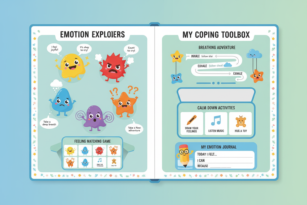 ADHD Summer Break Daily Planner for Kids — Digital Download